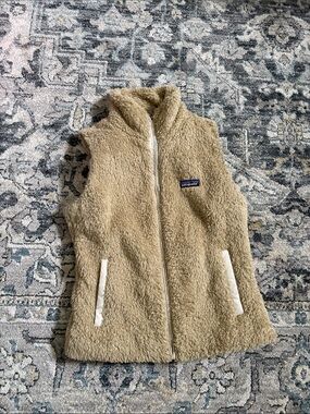 Patagonia Tan Sherpa Fleece Vest